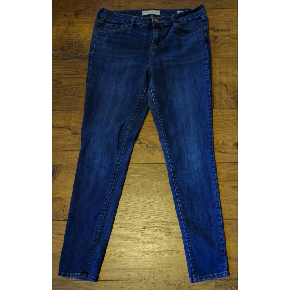 Bullhead Jeans Size 28 Womens Skinniest Stretch‎ Mid Rise Medium Wash Blue Denim